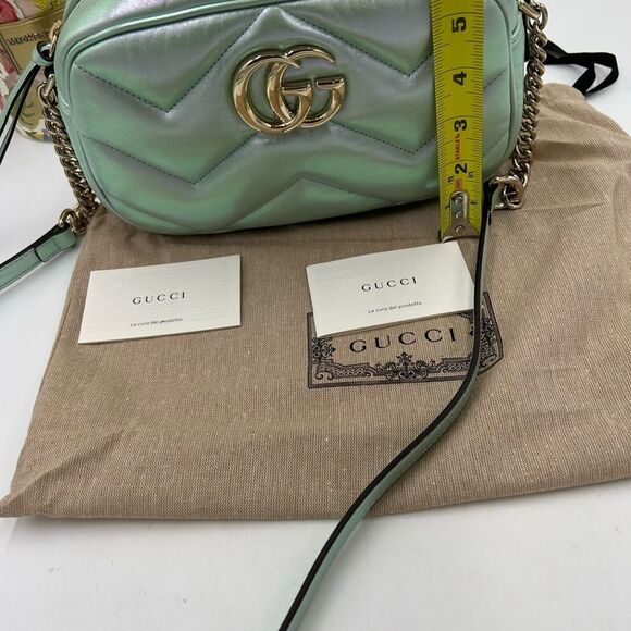 Women's Gucci GG Marmont medium shoulder bag made in Italy - Picture 12 of 13